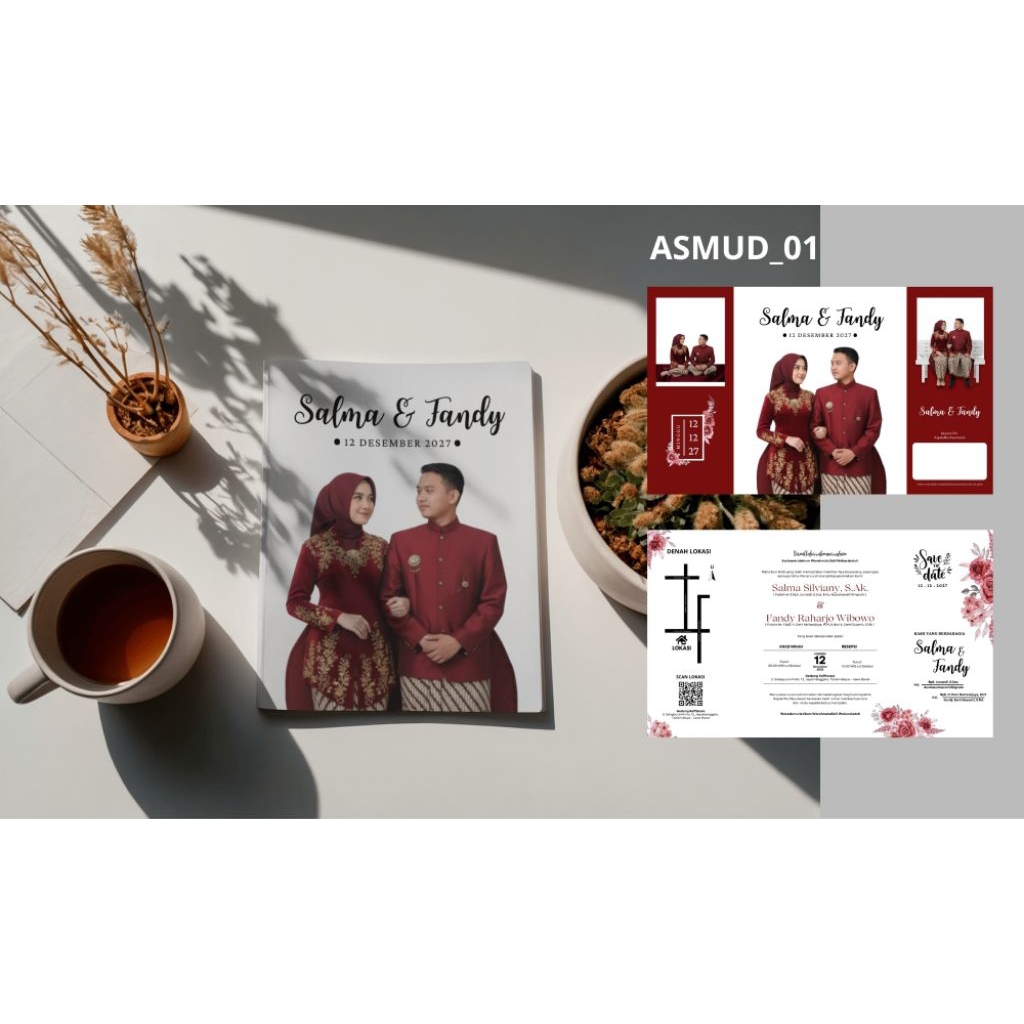 UNDANGAN PERNIKAHAN Custom | UNDANGAN PERNIKAHAN Art Paper | UNDANGAN PERNIKAHAN ASMUD Series 01