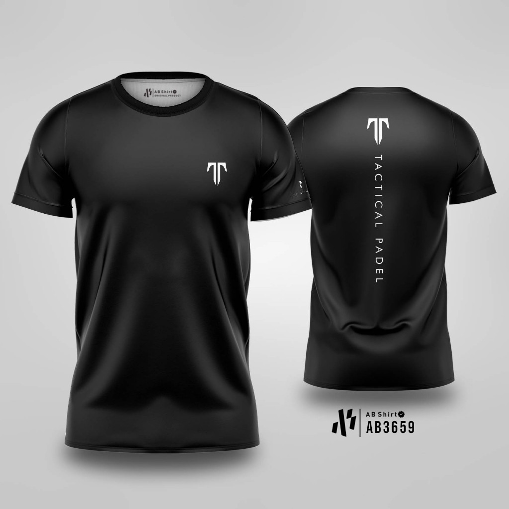 Kaos Jersey Team Tactical Padel - Black - 2025 Terbaru