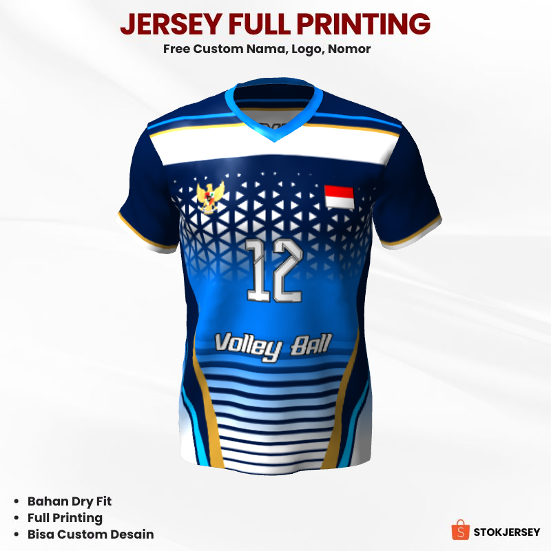 Kaos Jersey Volly 284 - Jersey Voli Custom Full Printing