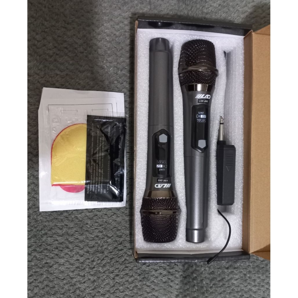 Mic Wireless LAD/mic wireless Doble/mic murah berkualitas/microphone wireless/mic mesjid