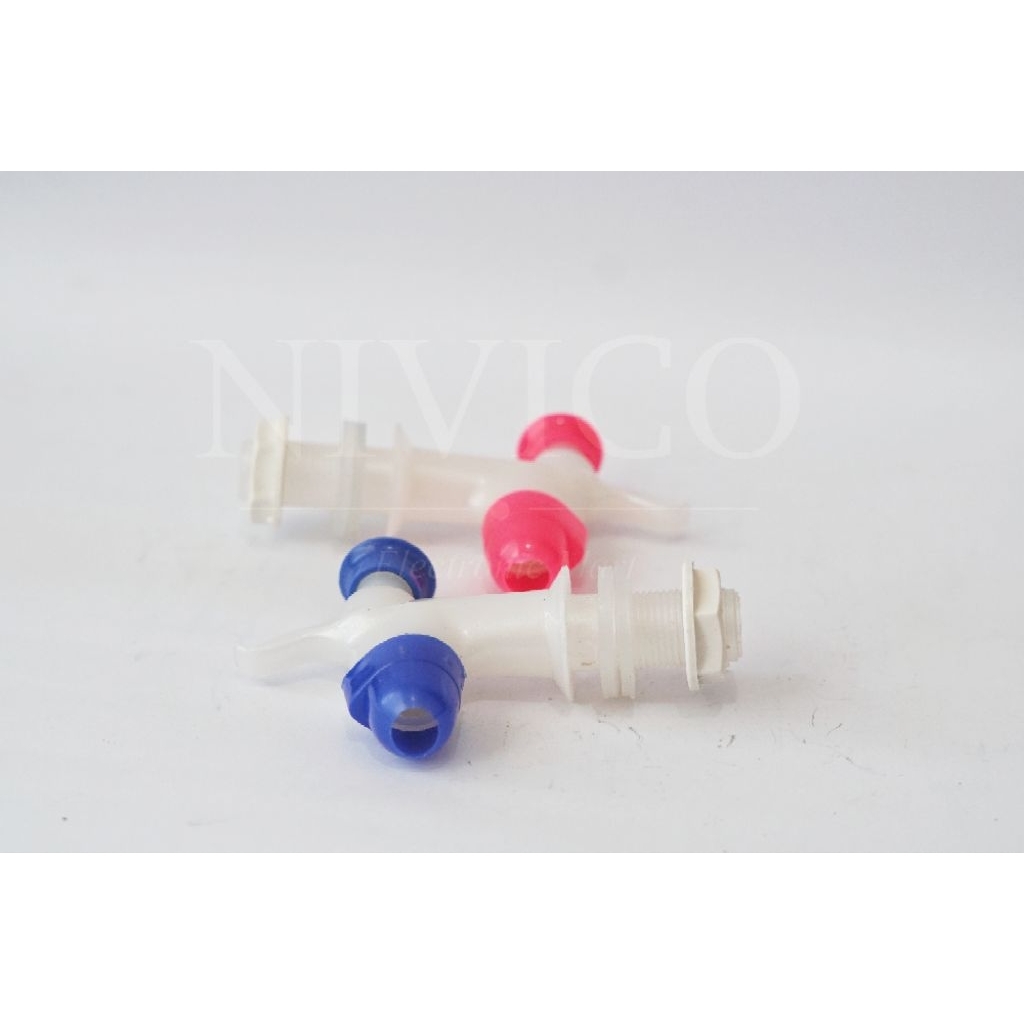 KRAN GUCI AIR MINUM DISPENSER GAJAH TOMBOL 1 SET [ PANAS; DINGIN]