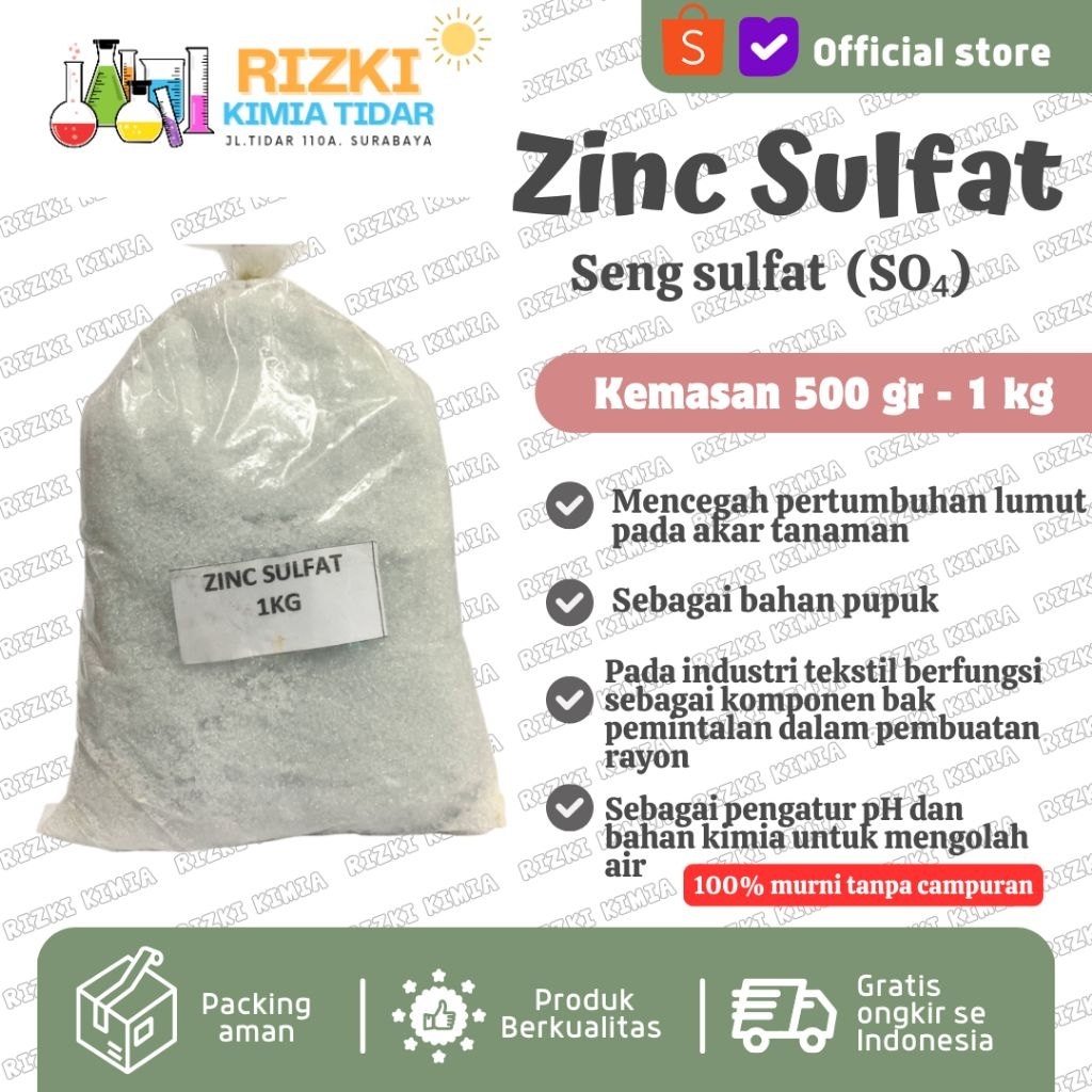 Zinc Sulphate Pupuk Tanaman Zinc Sulfat ZnSO4