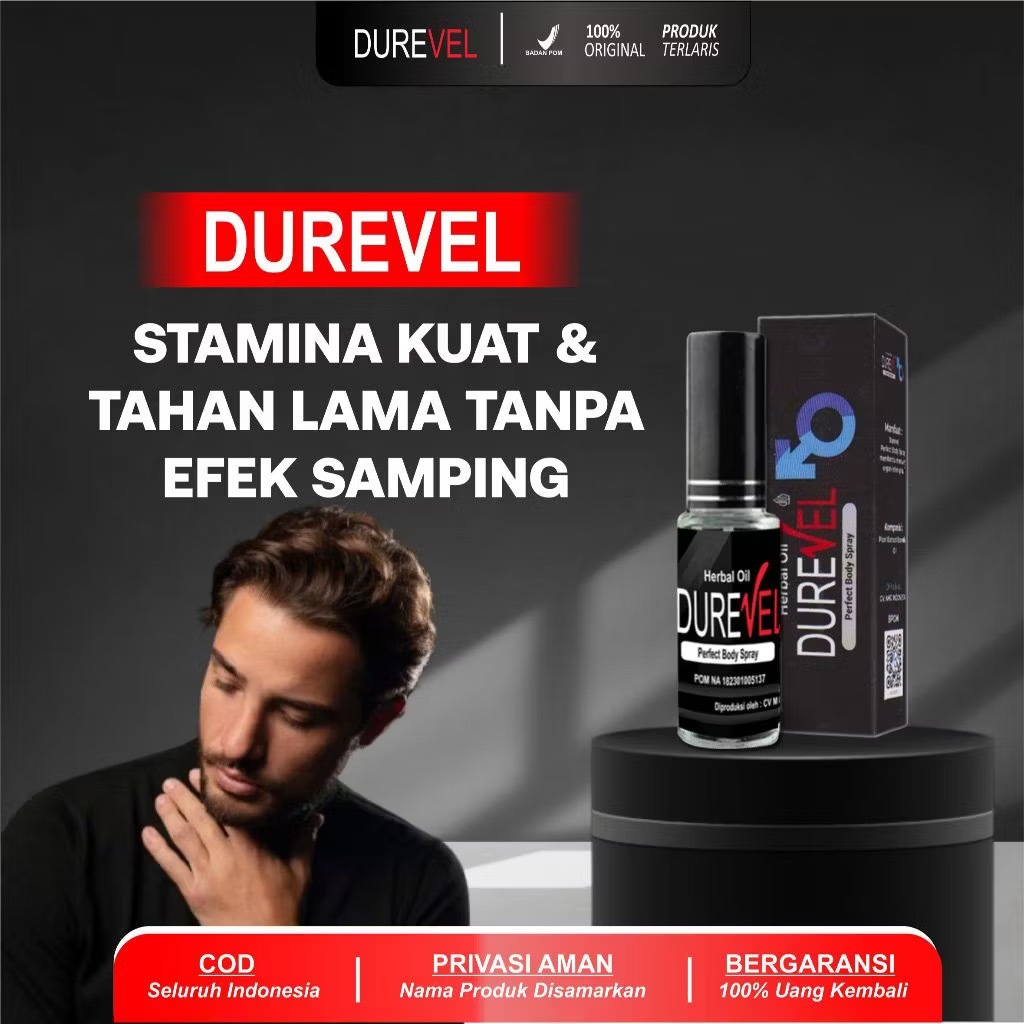 Durevel spray original untuk pria tahan lama BPOM 15ml