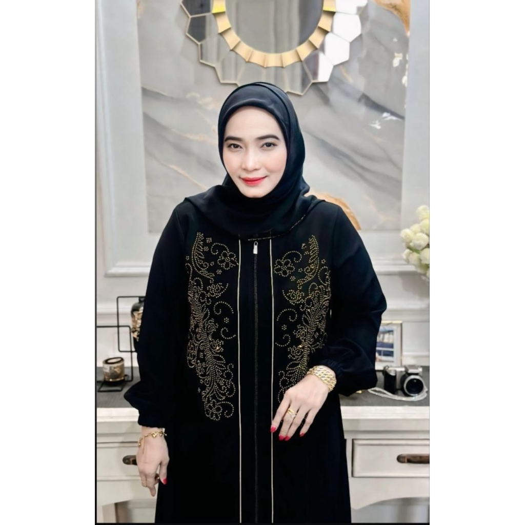abaya gamis tsurayya by abaya salwa | abaya jetblack premium | abaya turky hitam