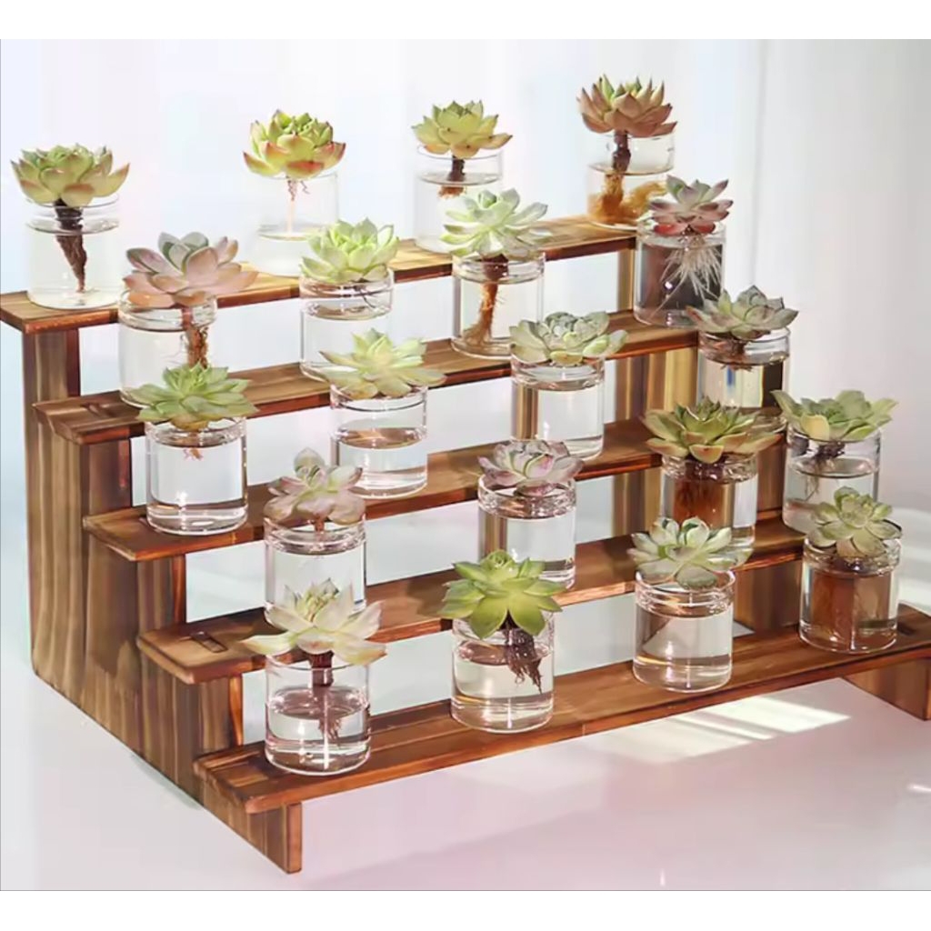 rak pajangan kayu rak display rak kue