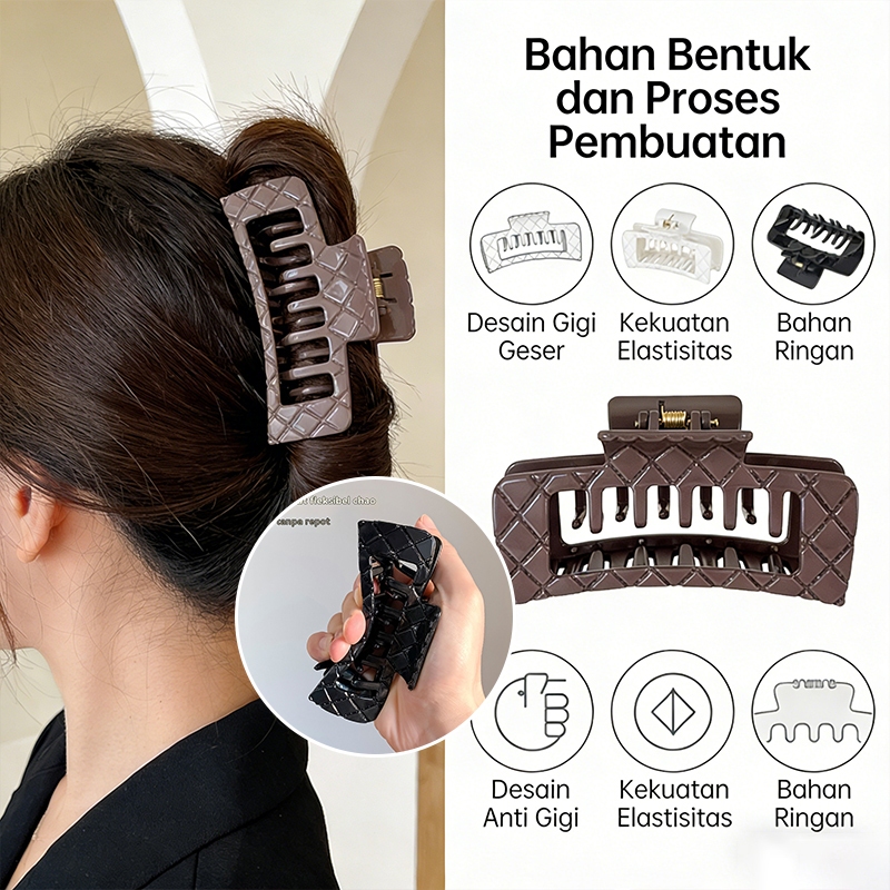 Doeng Aksesoris Jepit Jedai Rambut Silikon Elastis Lembek Anti Patah Wanita Korean Style