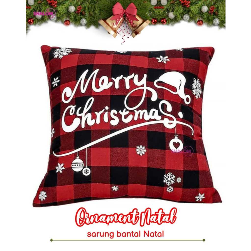 ORNAMENT NATAL/SARUNG BANTAL MERRY CHRISTMAS