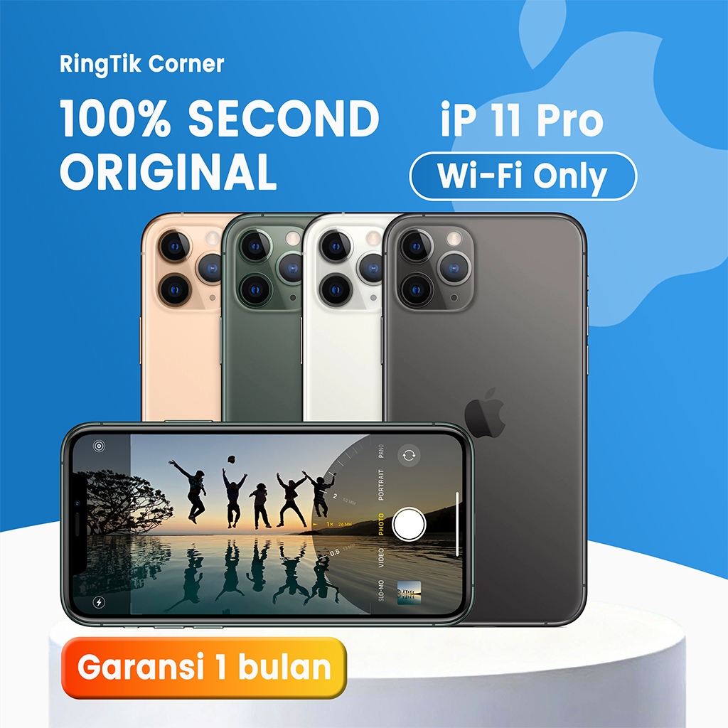 iPhone 11 PRO WIFI ONLY Variasi Khusus 64/256/512GB  Second Original Mulus Fullset Game & Live