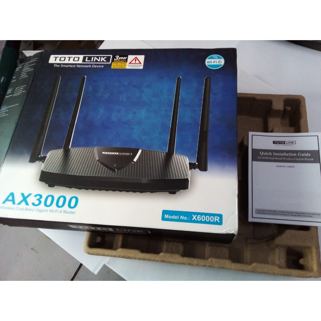 kotak dus box TOTOLOINK AX 3000 MODEL X6000R original