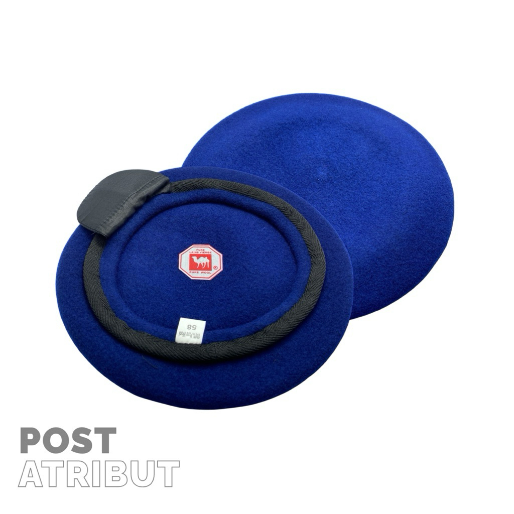 Baret Camel Biru dongker/Baret dongker/ Baret Lapas Biru / Baret taruna biru/ Baret Terbaru / Atribu