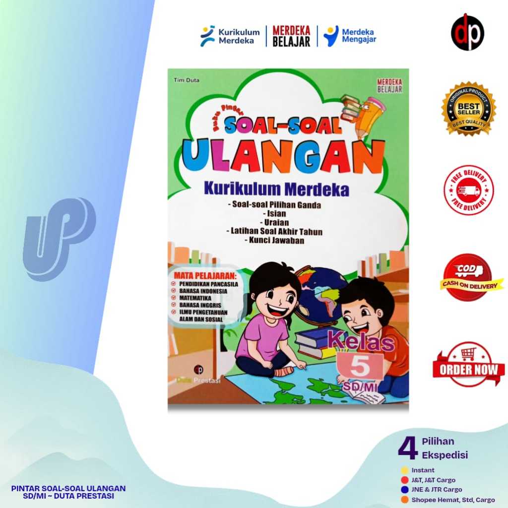 BUKU PINTAR SOAL-SOAL ULANGAN & KUNCI JAWABAN KELAS 5 KURIKULUM PENGGERAK-MERDEKA SD/MI PENERBIT: DU