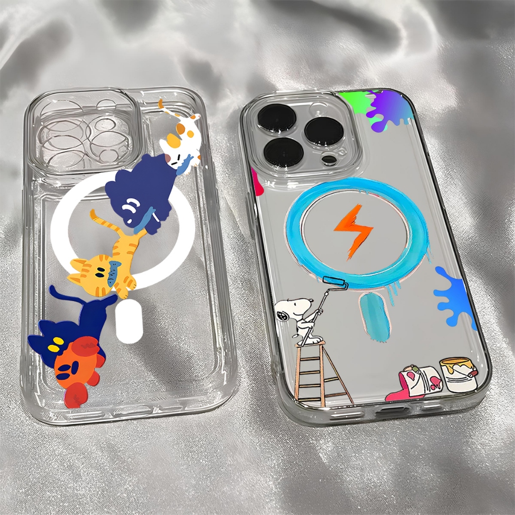 (Q507) Softcase Magsafe Glossy Clear Case For Nubia Neo 5G 2 3 3GT ZTE BLADE A36 A56 A55 A54  Terbar