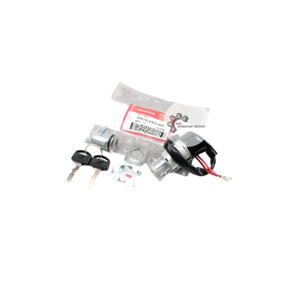 Kunci Kontak Honda Supra x Lama + Kunci Jok Motor, Key Set Supra x Old Lama KEV