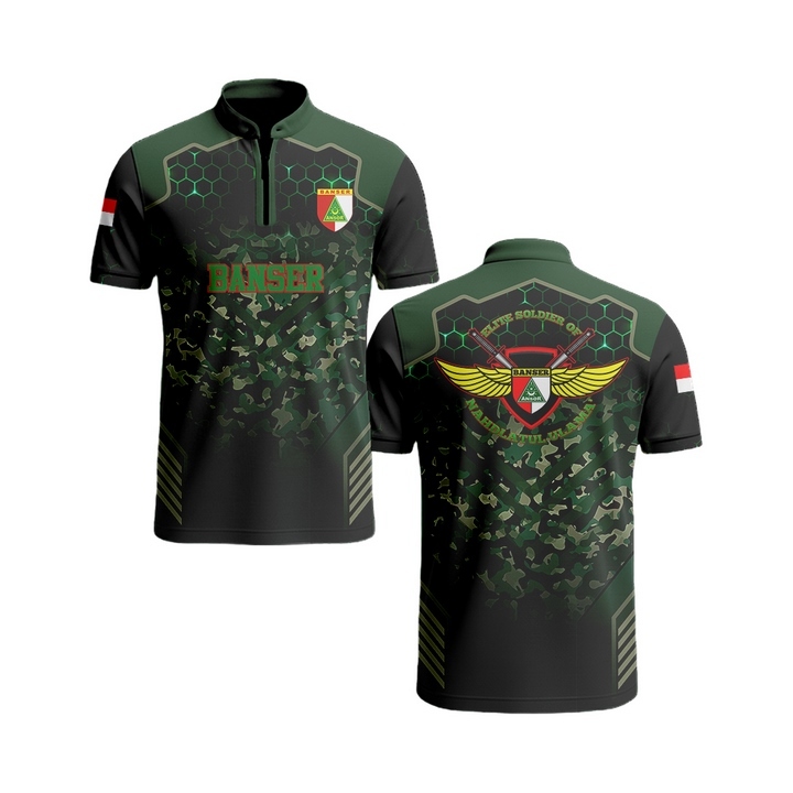 Kaos pria baju banser art4  3D Fullprinting free custom terbaru & termurah