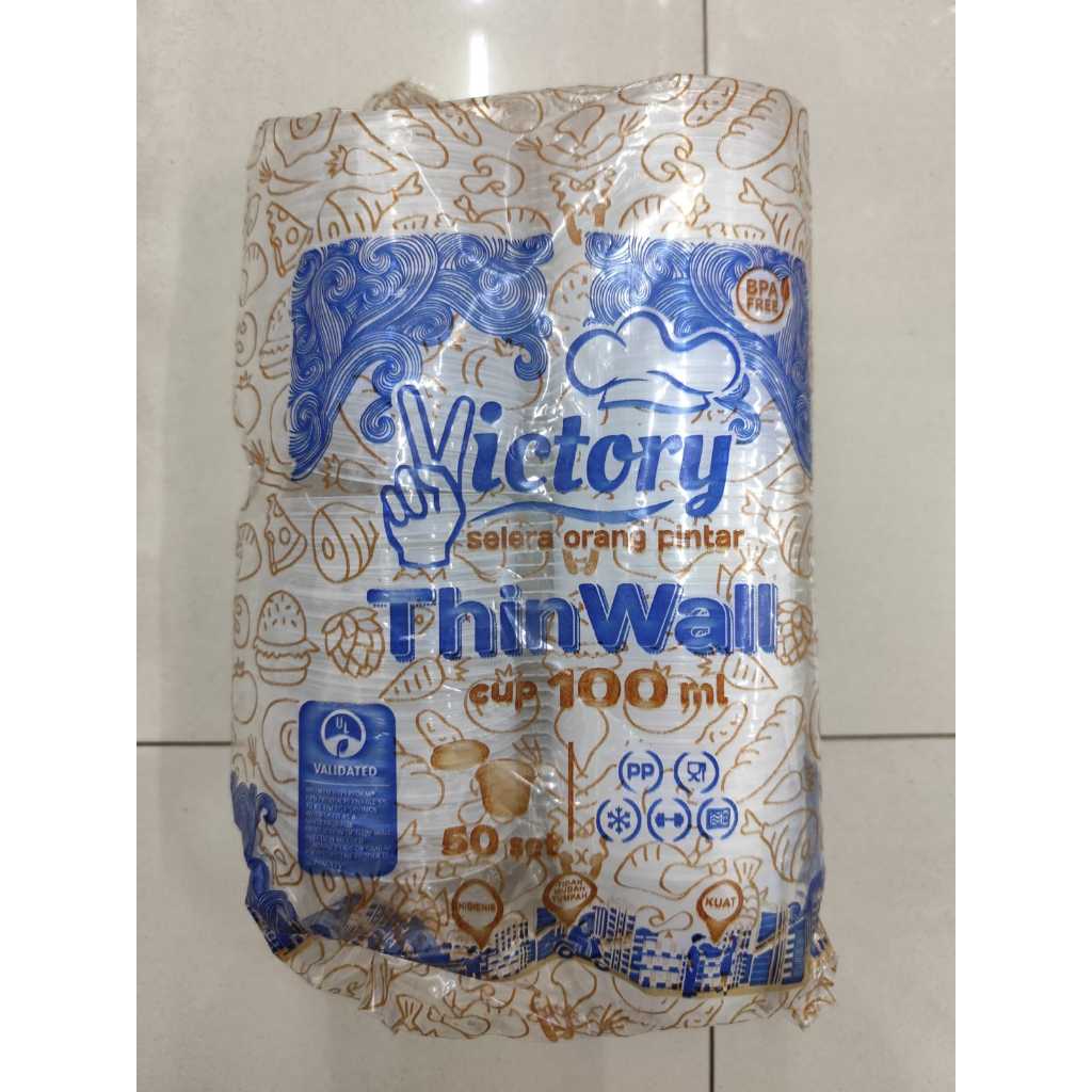 VICTORY THINWALL SAUS CUP 25ML | SAUS CUP 35ML | SAUS CUP 60ML | SAUS CUP 100ML | SAUS CUP 150ML (25