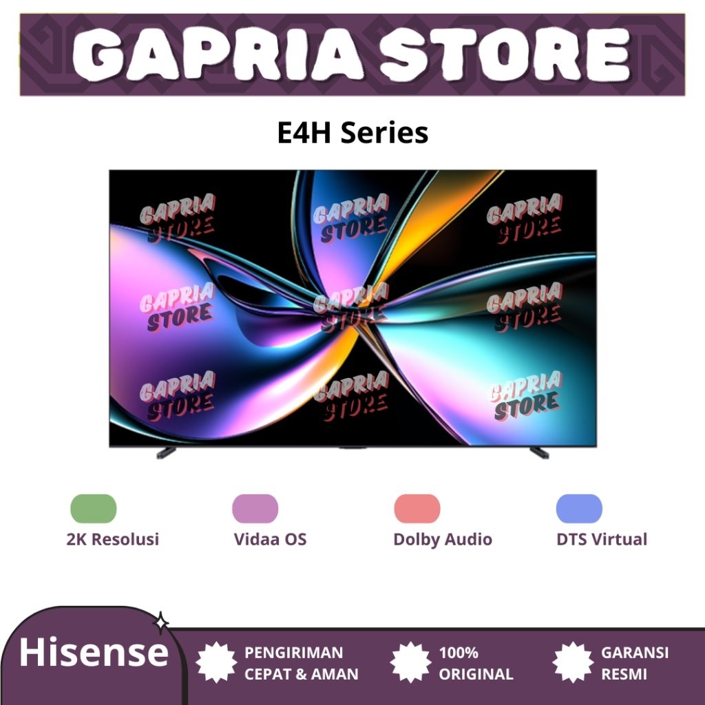 Hisense Smart TV Digital 40E4H 40 inch Garansi Resmi