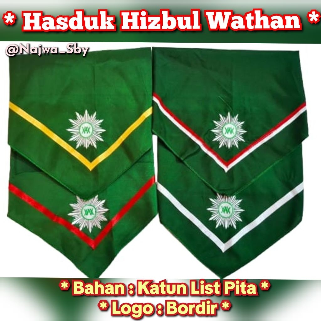 Hasduk Hizbul Wathan Bordir | Hasduk Muhammadiyah Bordir | Scrafe Hizbul Wathan Bordir | Scrafe Muha