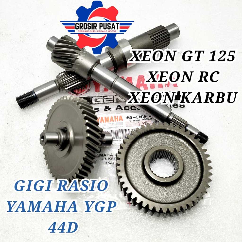 GIGI RASIO YAMAHA 44D XEON GEAR RASIO ORIGINAL YAMAHA XEON RC GEAR GARDAN RASIO XEON KARBU XEON RC