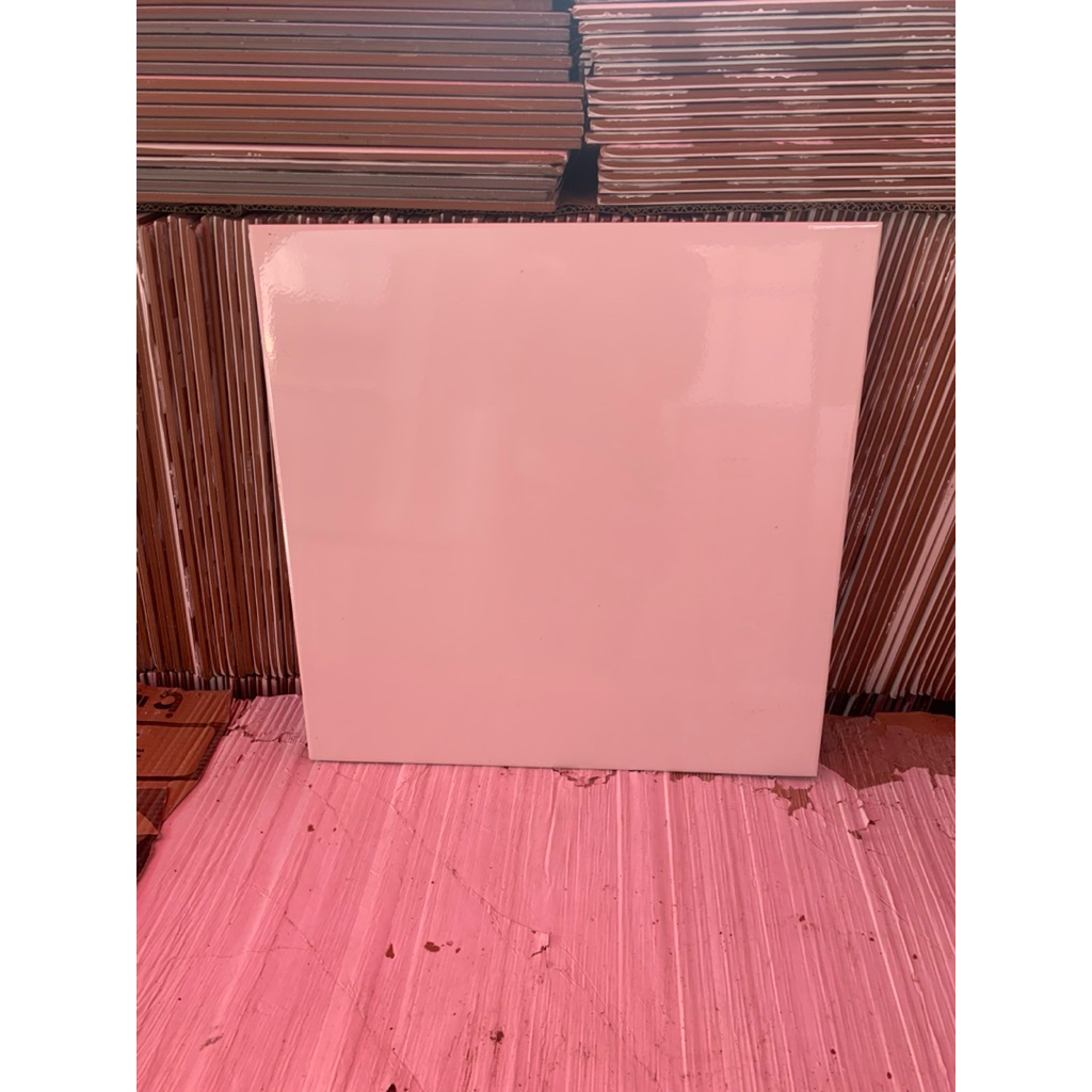 Keramik Lantai Saki 50x50cm Putih Polos ikatan
