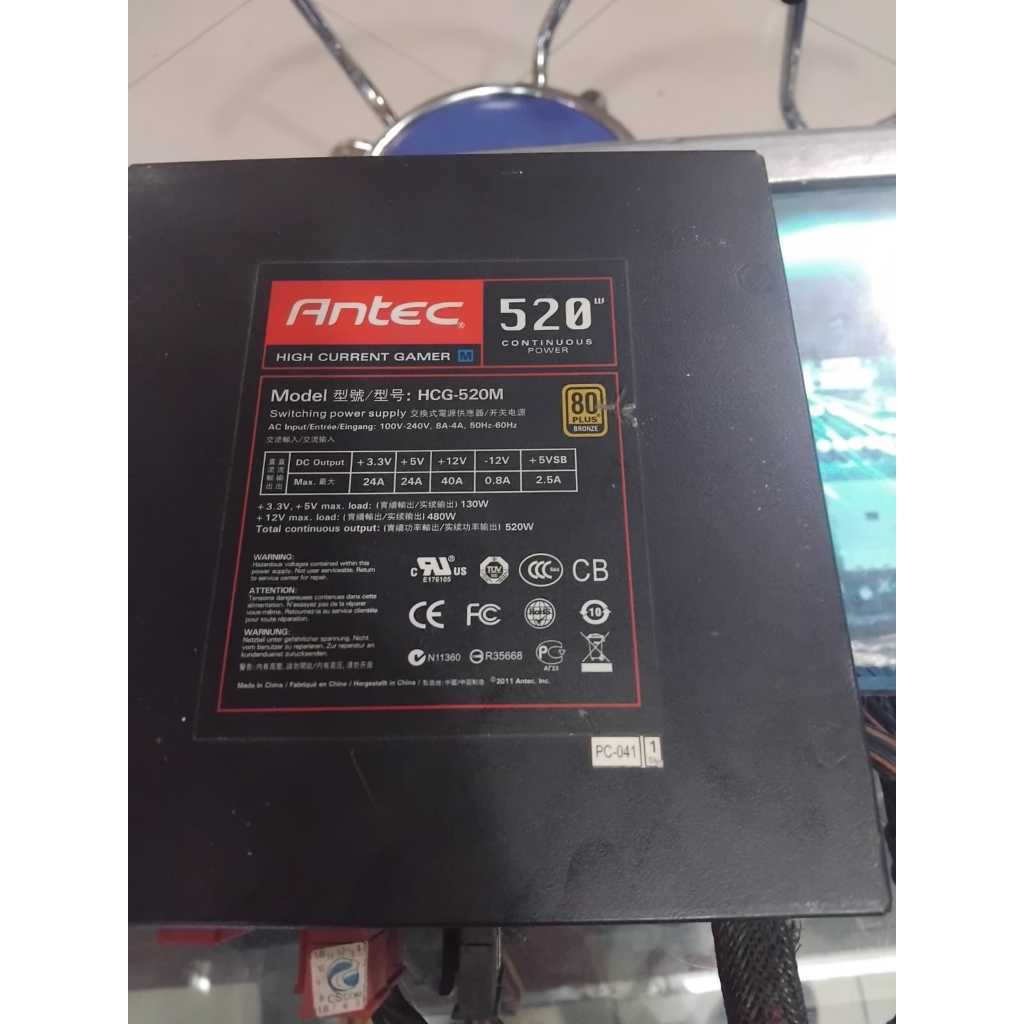 PSU MODULAR ANTEC 520 WATT 80+ BRONZE