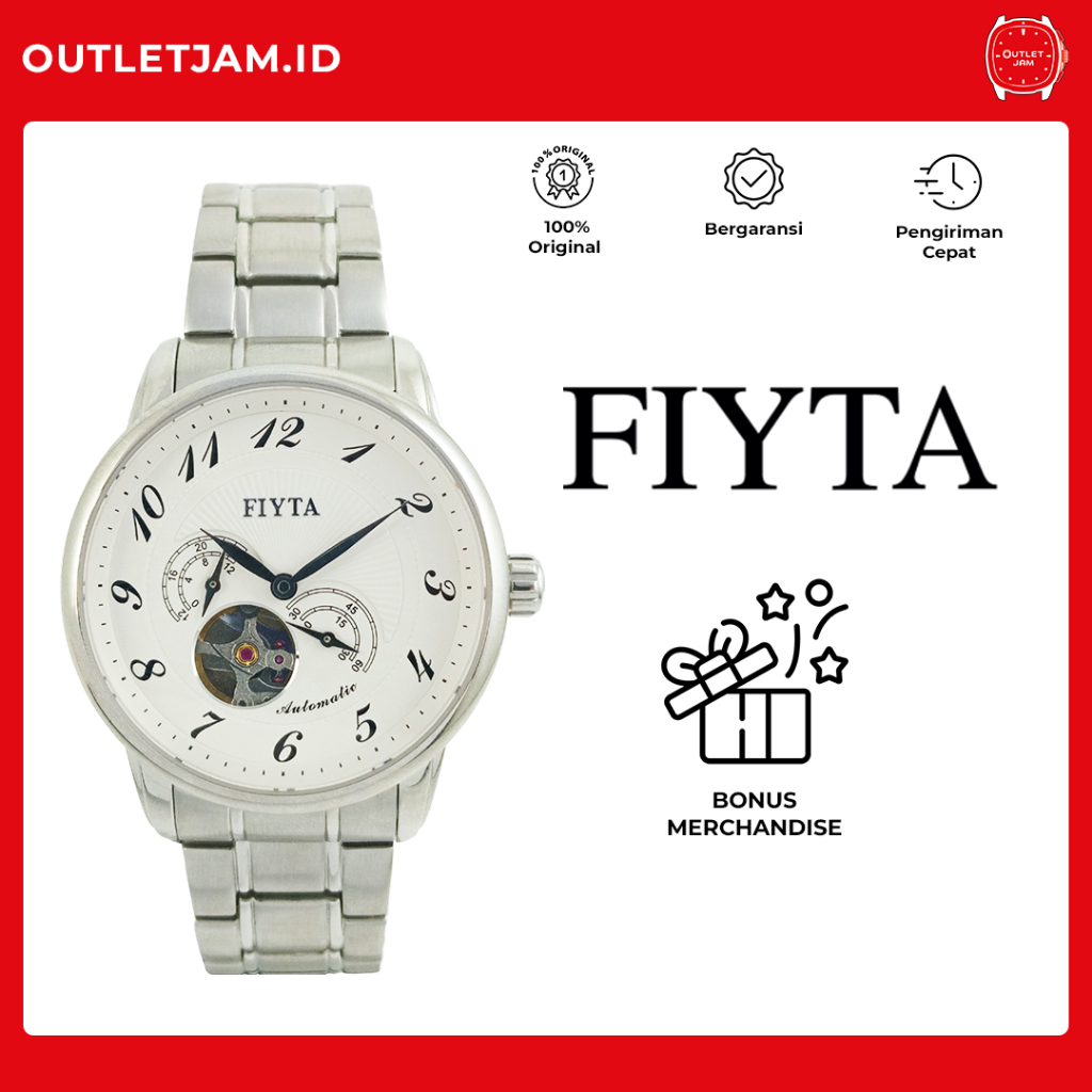 Jam Tangan AUTOMATIC FIYTA PHOTOGRAPHER GENT AUTOMATIC SS CASE SS BRACELET