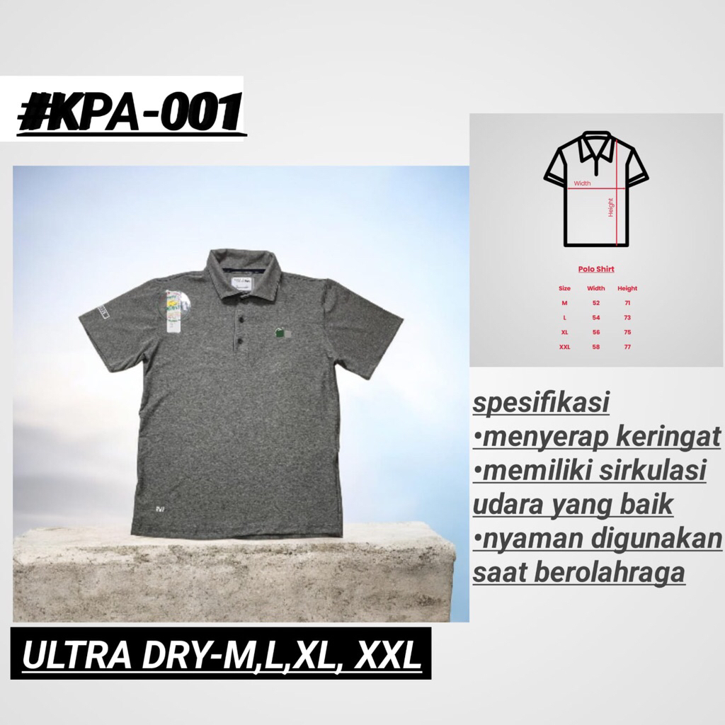 BAJU OLAHRAGA POLO TENNIS/BADMINTON/PADEL/GOLF/GYM