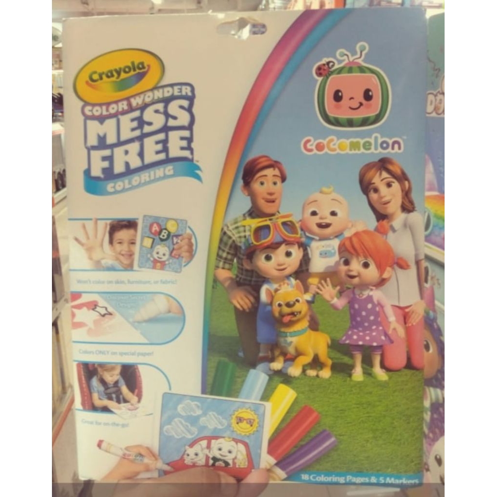 crayola menggambar cocomelon buku menggambar gabby doll buku aktivitas menggambar karakter cocomelon