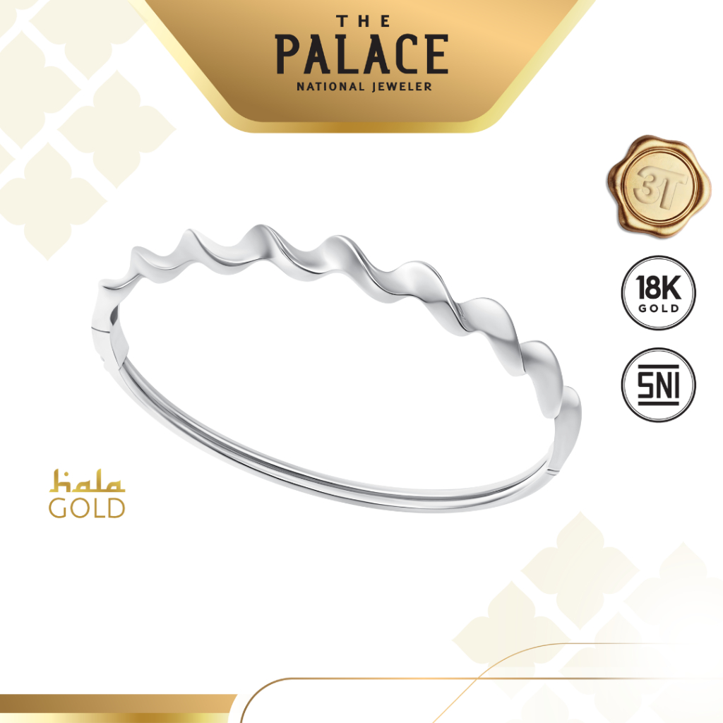 Hala Gold Chunky Chic Collection - Fussili Series Bangle / Gelang Wanita