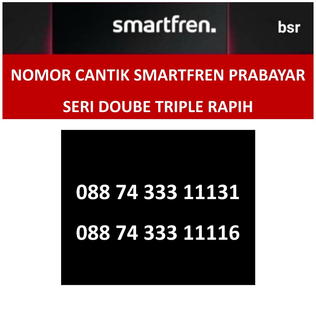 perdana smartfren nomer cantik nomor kartu perdana prabayar pilihan