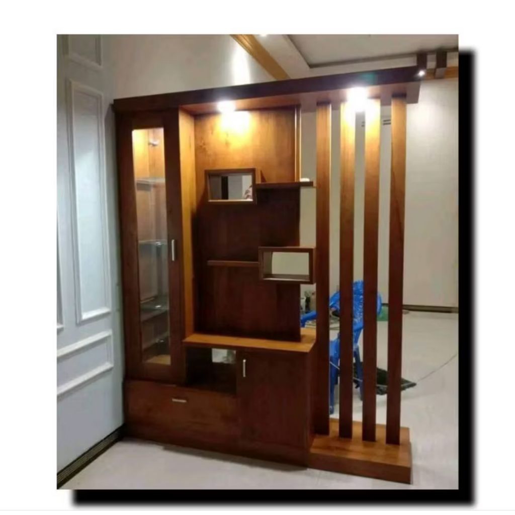 bufet partisi 2 muka kayu jati great A (TPK) solid/bufet tv jati/bufet pajangan jati/bufet penyekat 