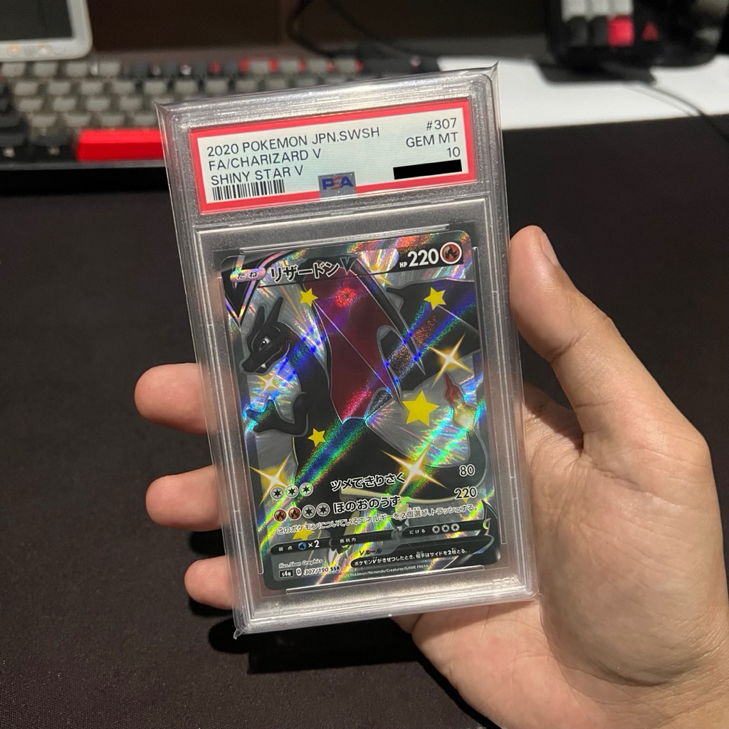 PSA 10 - Charizard V #307 Shiny Secret Rare - Kartu Pokemon (TCG)