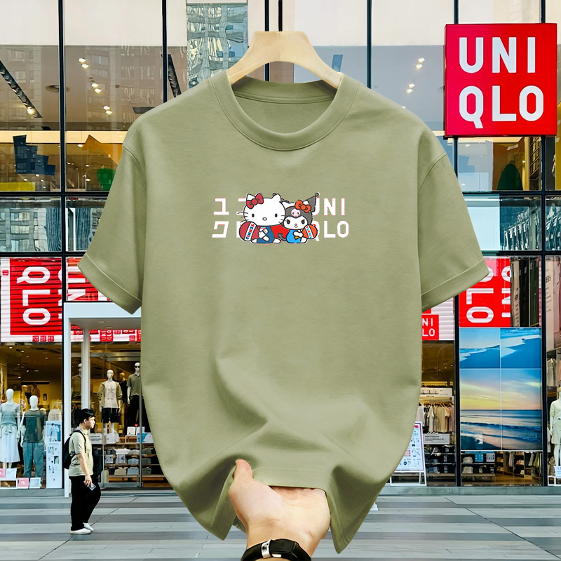 100% Original - Uniqlo Tshirt Katun 100% Pria Wanita Kaos Premium Adem Nyaman