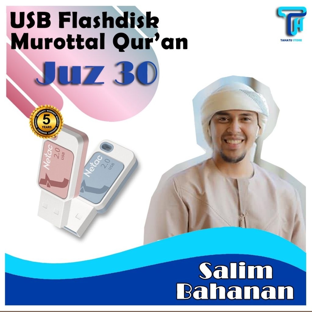 USB Flashdisk Murottal Quran Juz 30 Juz Amma Bacaan Salim Bahanan