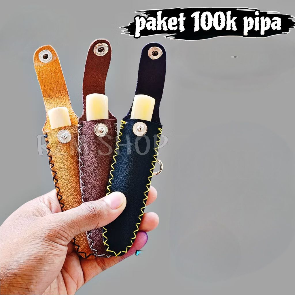 Once pipa iduy  & sarung kulit asli