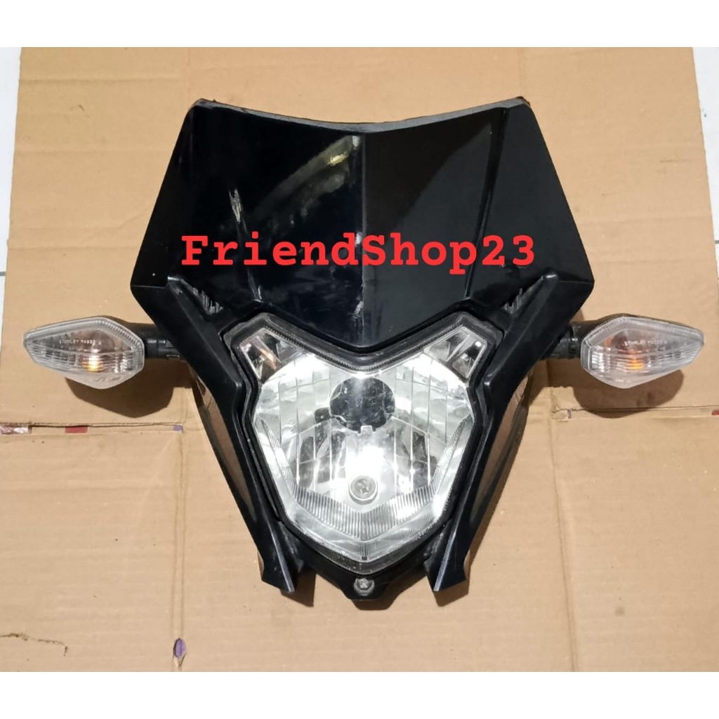 lampu depan crf headlamp crf 150L set dudukan lampu dan dudukan sepedometer
