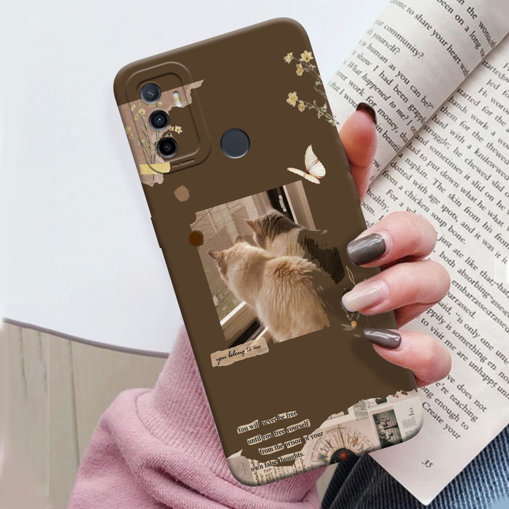 Case Oppo A53 - ORORA -  Casing Oppo A53 - Motif case Aesthetic - softcase Oppo A53 Pelindung Hp Aks