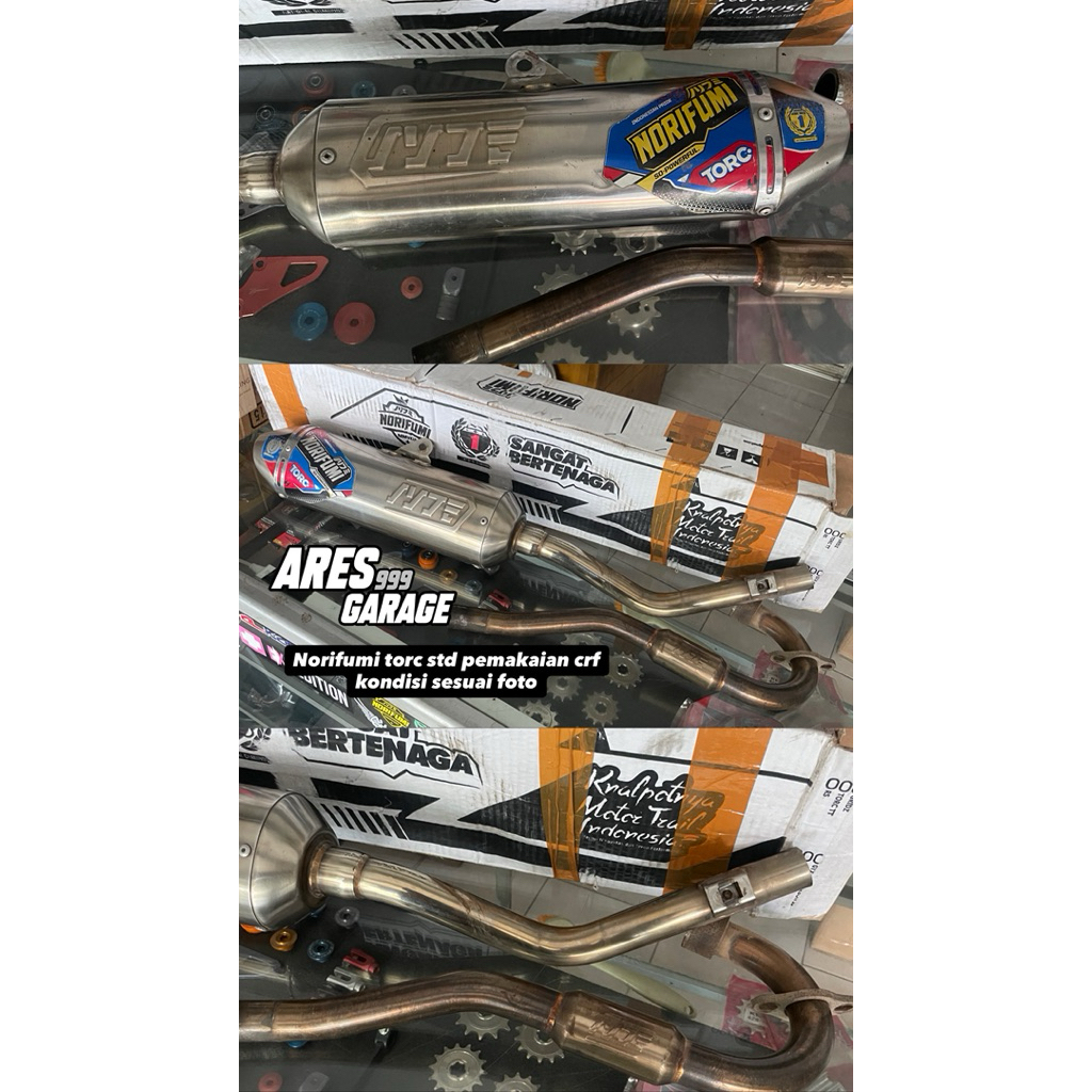 KNALPOT NORIFUMI TORC CRF ORIGINAL KNALPOT SECOND NORIFUMI ORIGINAL KNALPOT CRF 150L KNALPOT RACING
