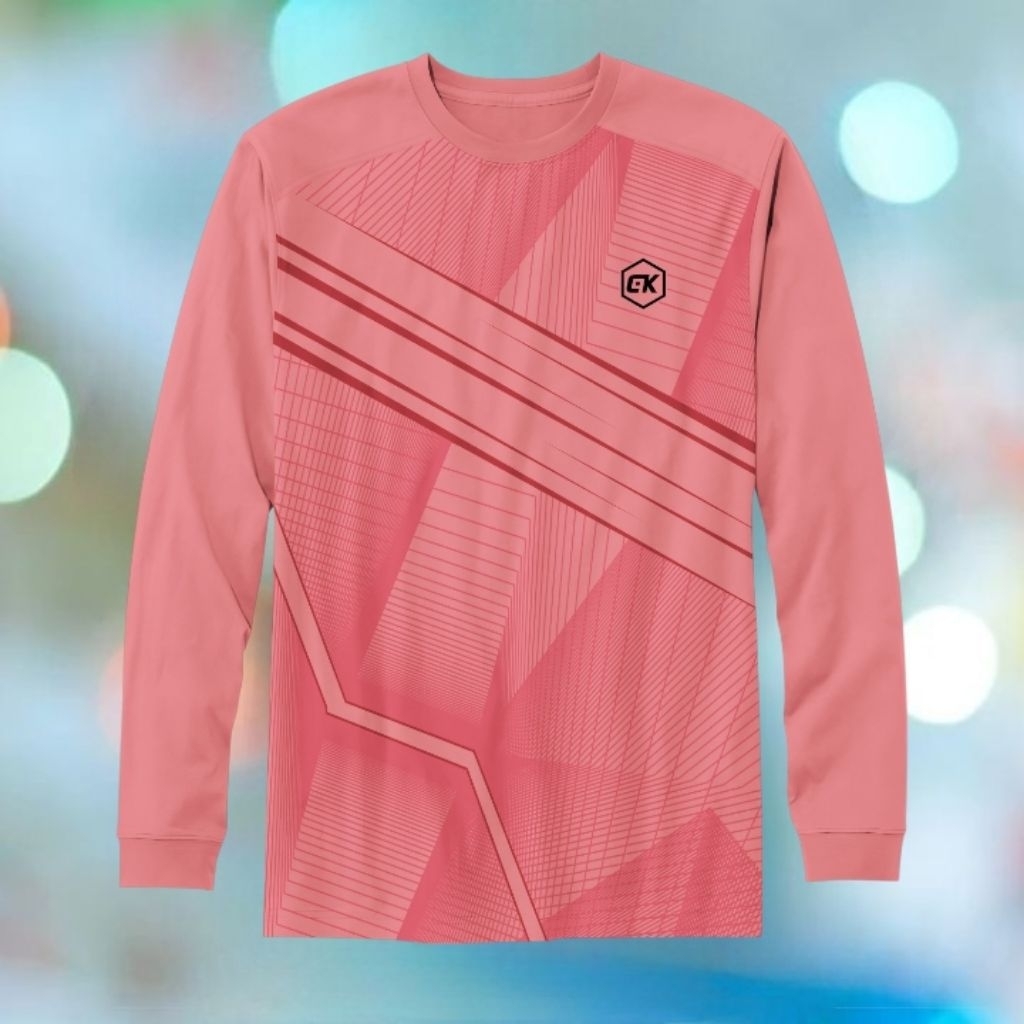 Kaos Lengan Panjang Unisex Jersey Olahraga Sepedah running Gowes Premium