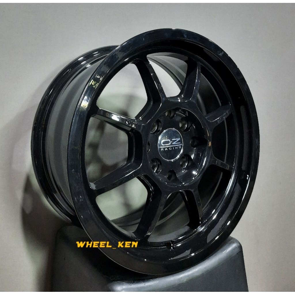 VELG OZ TYPE 1086 RING 15X7 PCD 4X100 DAN 4X114 GLOSS BLACK