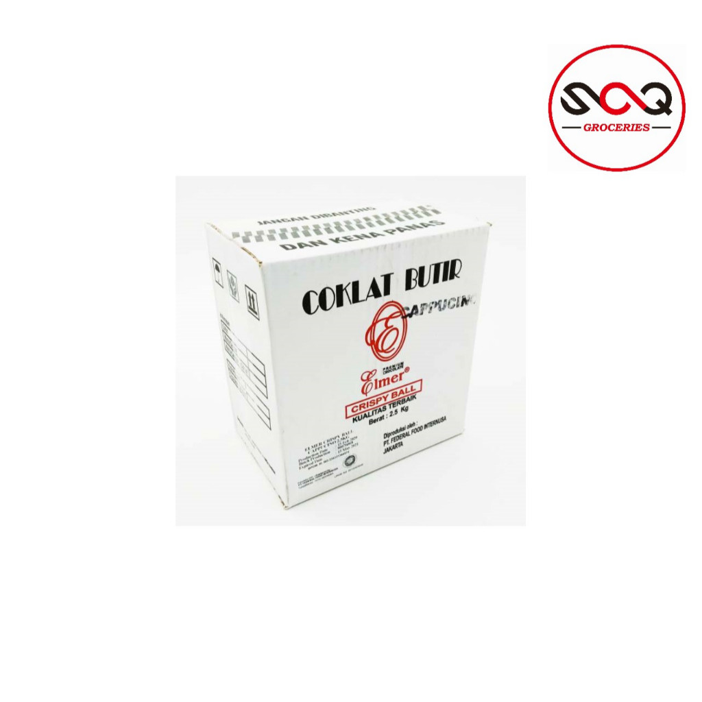 Elmer Crispy Ball Coklat Butir Dark Chocolate