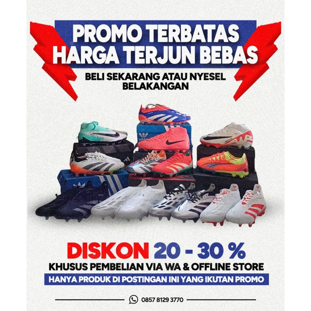 Sepatu bola adidas second