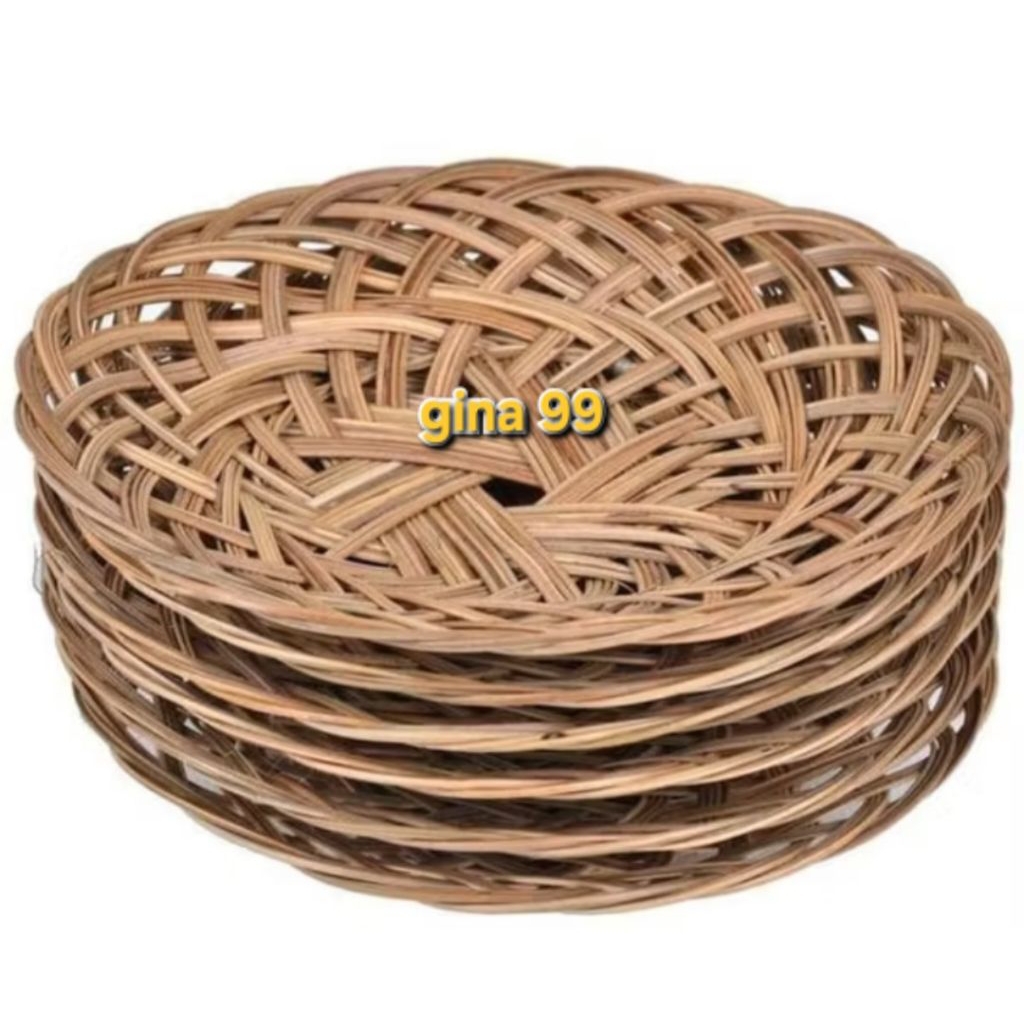 Piring rotan lidi piring anyaman lidi piring anyaman piring tradisional