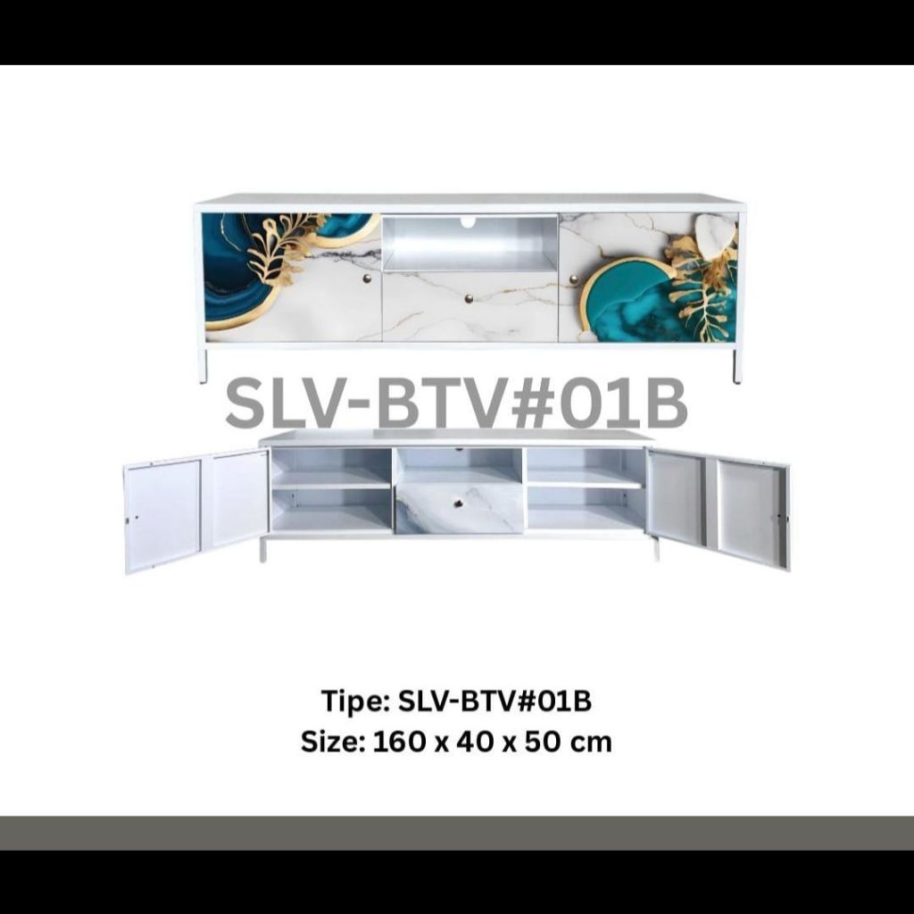 Buffet Besi Import Uk.160×40×50cm - Buffet Tv Pkat Besi