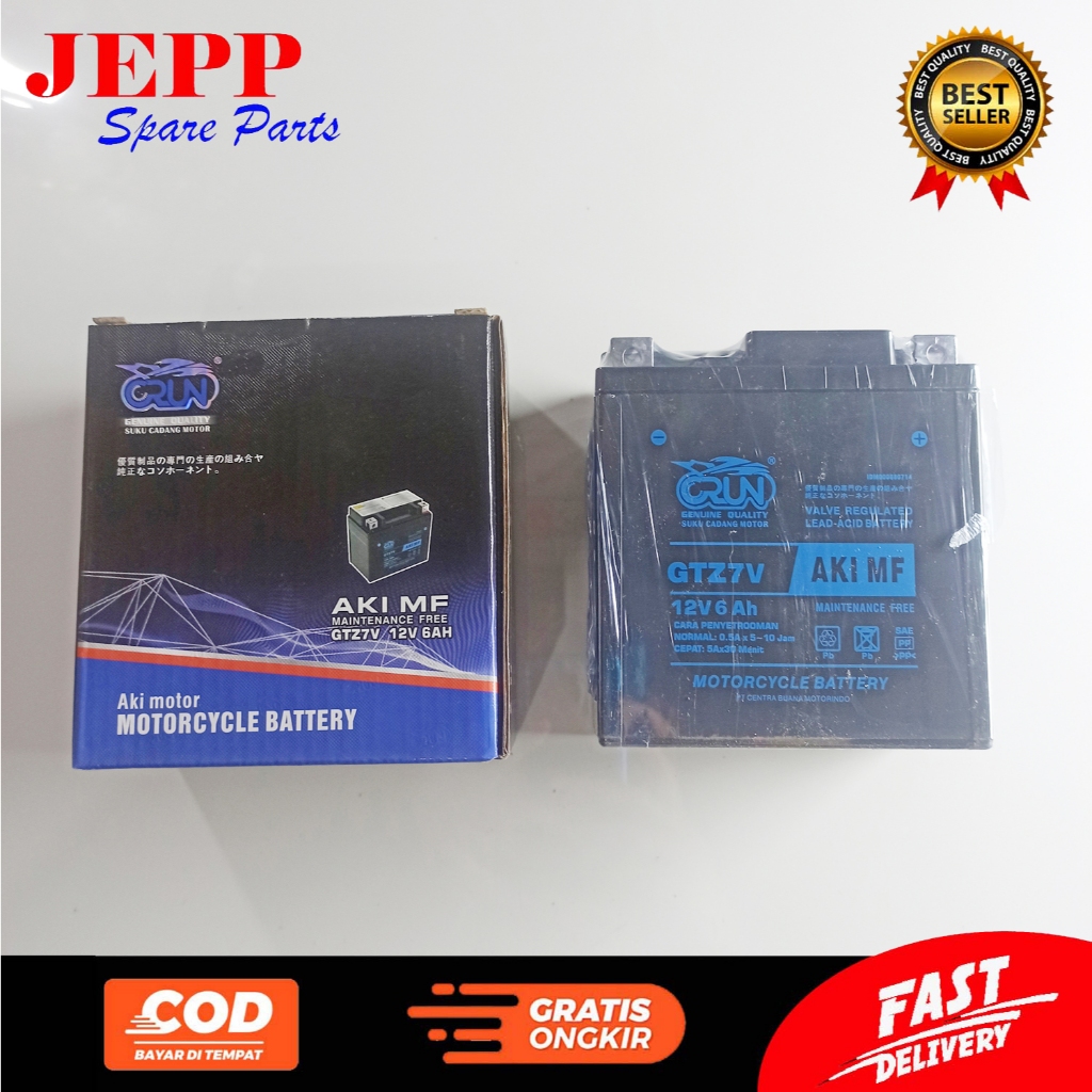 CRUN AKI MOTOR GTZ7V AKI MF