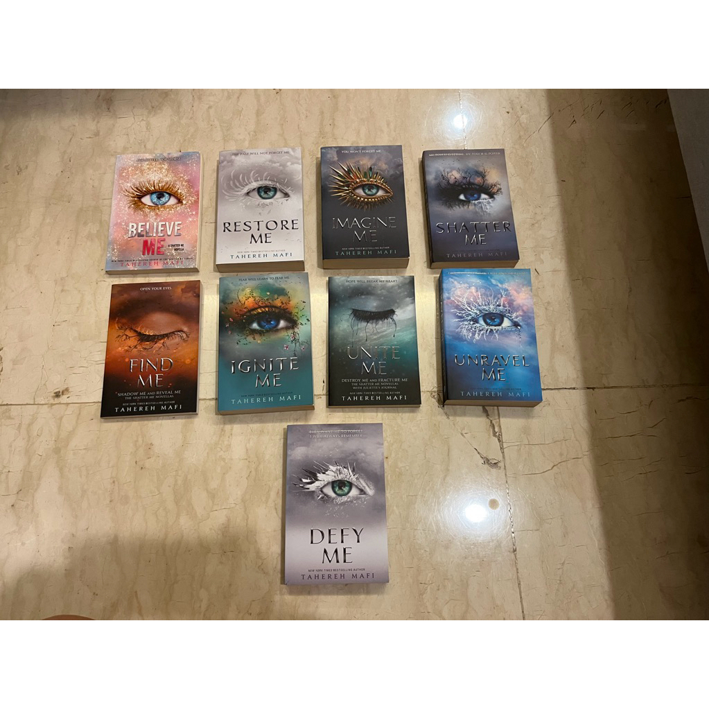 Preloved English Novel Official Original Shatter me Series, Believe Me, Restore Me, Imagine Me, Shat