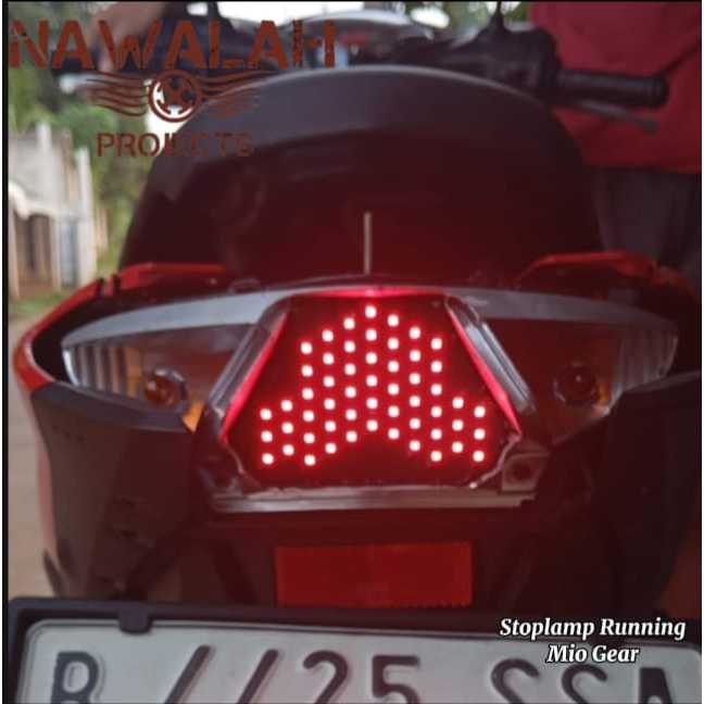 LAMPU STOPLAMP RUNNING YAMAHA MIO GEAR LAMPU RUNNING MIO GEAR 8 MODE