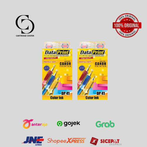 DataPrint Bundling Tinta Refill Hitam dan Warna Printer Canon