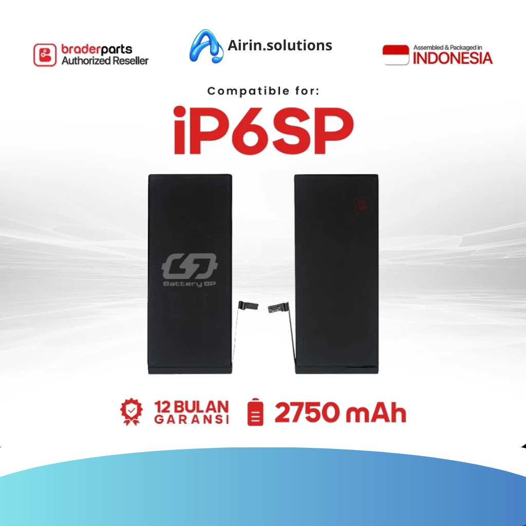BATERAI IPHONE 6SP / 6S PLUS - BRADERPARTS ORIGINAL DAN BERGARANSI.