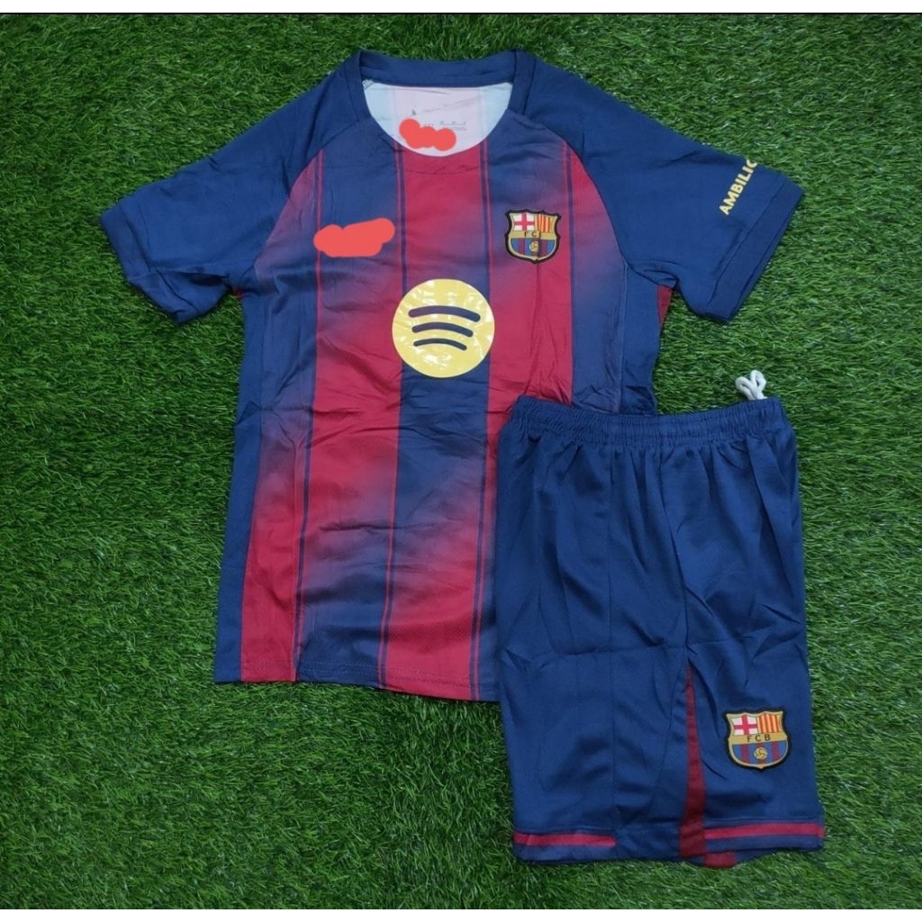 Stelan Setelan Jersey Kaos Baju Sepak Bola Barcelona Barca Barka Barce Home Away 3rd Third 4th Train