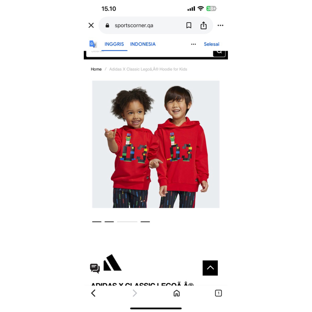 adidas lego kids clothes switer